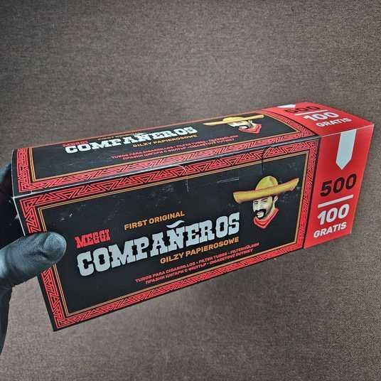 Гільзи для набивання сигарет Companeros Meggi 500 шт купити в